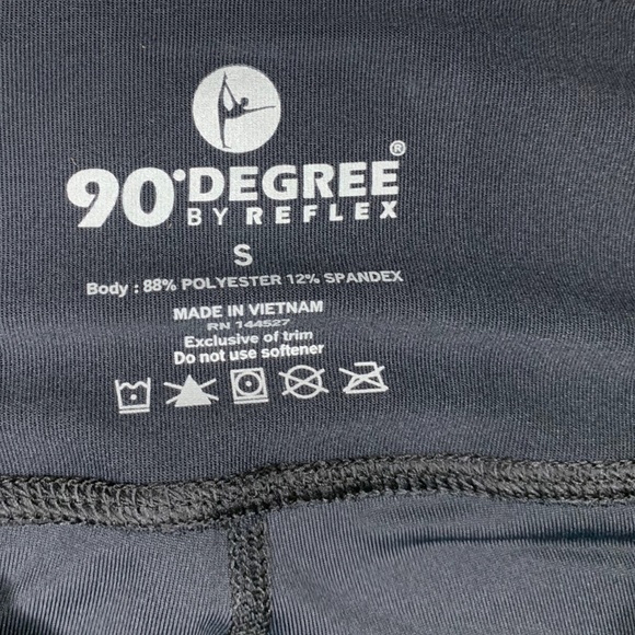 90 Degree NWT Women’s Cut Out Caged Front Black Yoga Pants - Picture 5 of 5